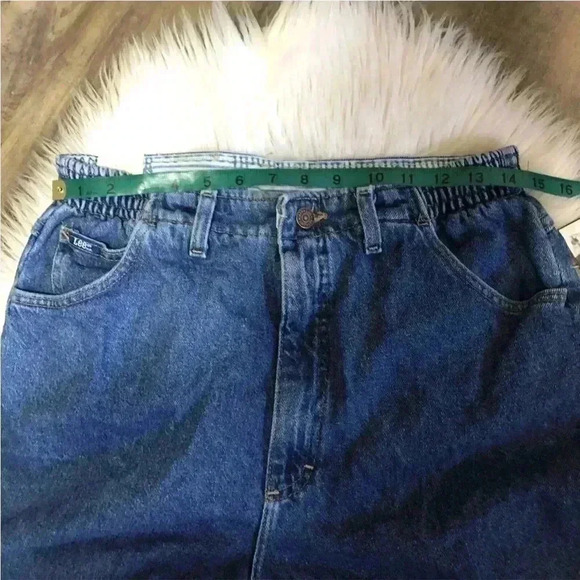 Vintage NWT Deadstock LEE Jeans 90s Super High Wasited Mom Jeans Size 14 - Picture 6 of 10